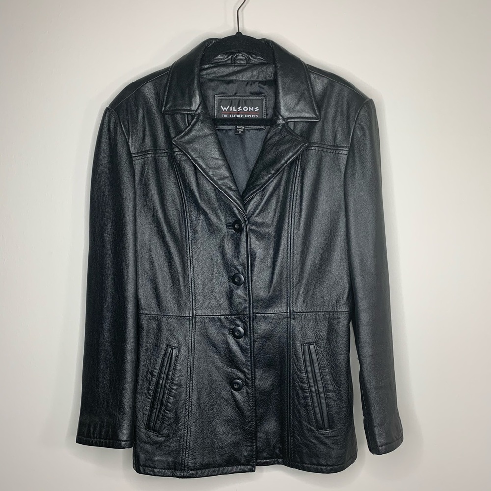 Wilsons the Weather Experts Black Leather Jacket